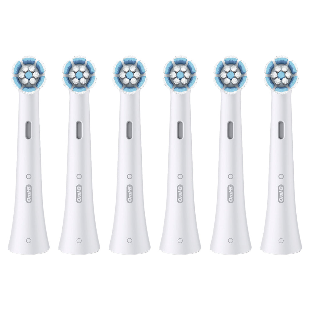 Toothbrush Heads, iO Gum &amp; Sensitive Replacement Heads, Electric Toothbrush Brush Heads, White, 6 Count