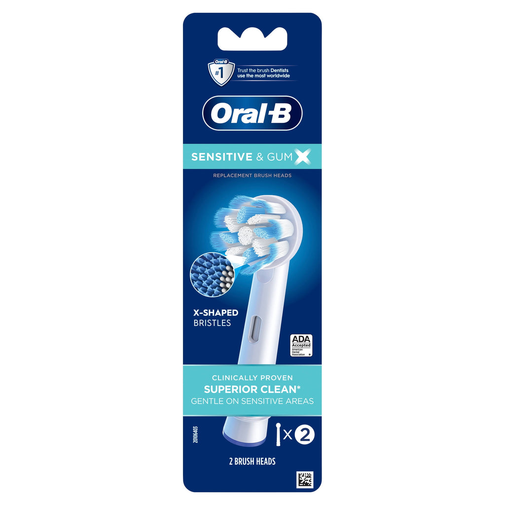 Toothbrush Heads, Gum Care Electric Toothbrush Replacement Head, White, 2 Ct