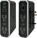 Austere VII Series Wall Power, 4 Outlets Surge Protector Power Strip, 2 USB C & 1 USB A, 2.4 amps, 45W & 20W Power Delivery | 3500 Joules, EMI/RFI Filtering, 6 Year Component Guarantee