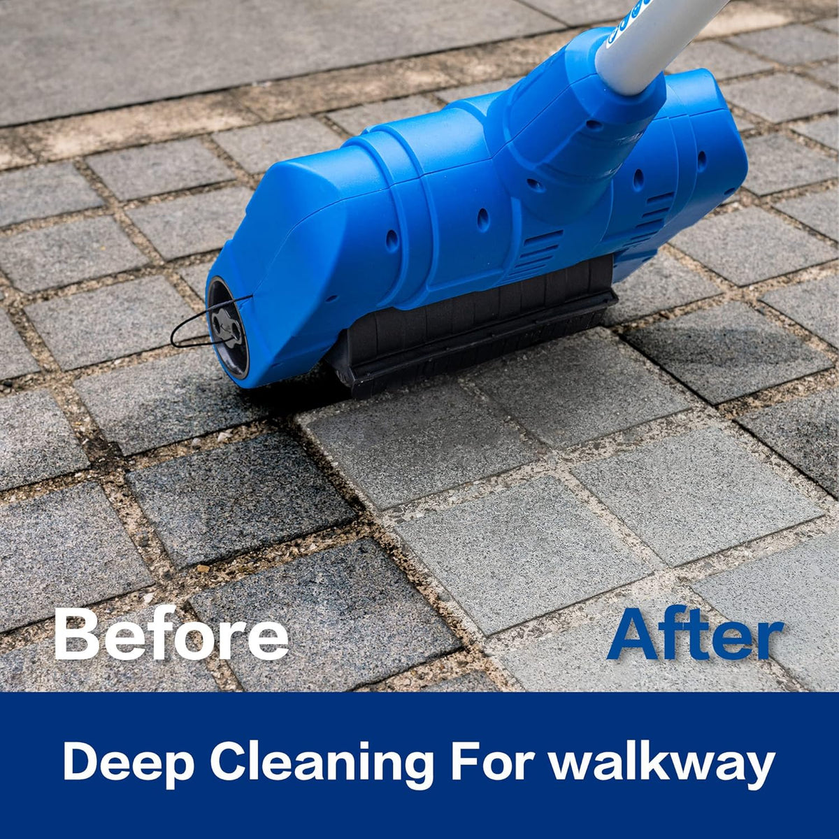 Grout Cleaner Machine with Grout Brush,Heavy Duty with Wire Surface Brush,Standy Safety Grout Scrubber,Moss,Weed Between Floor Tiles,Patio,Board,Bricks, (Outdoor Bundle)