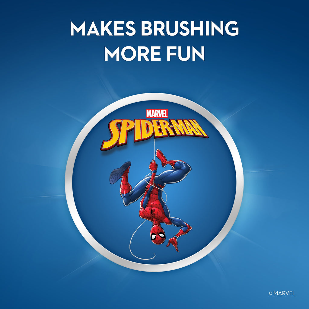 Kid's Spiderman Soft Bristle Manual Toothbrush, for Kids 3+