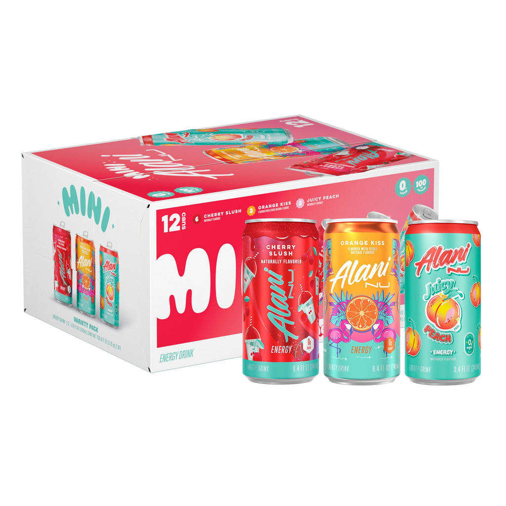 Mini Variety Pack Cherry Slush, Juicy Peach, Orange Kiss, 8.4 fl oz, pack of 12