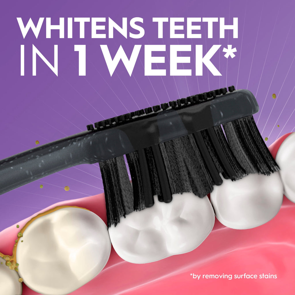 Toothbrush Advanced Whitening Charcoal, Medium, 2 Count