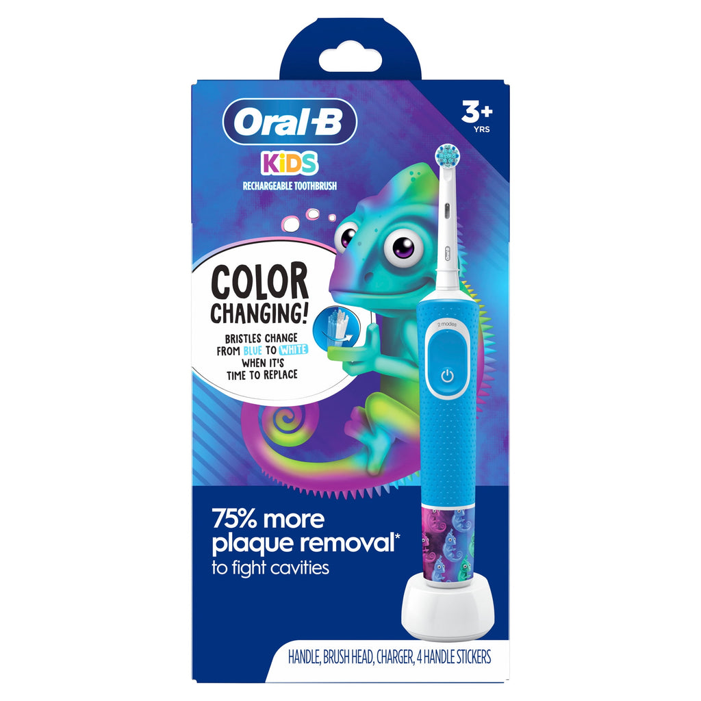 Kid's Electric Rechargeable Toothbrush with Charger for Ages 3+, Extra Soft Bristles