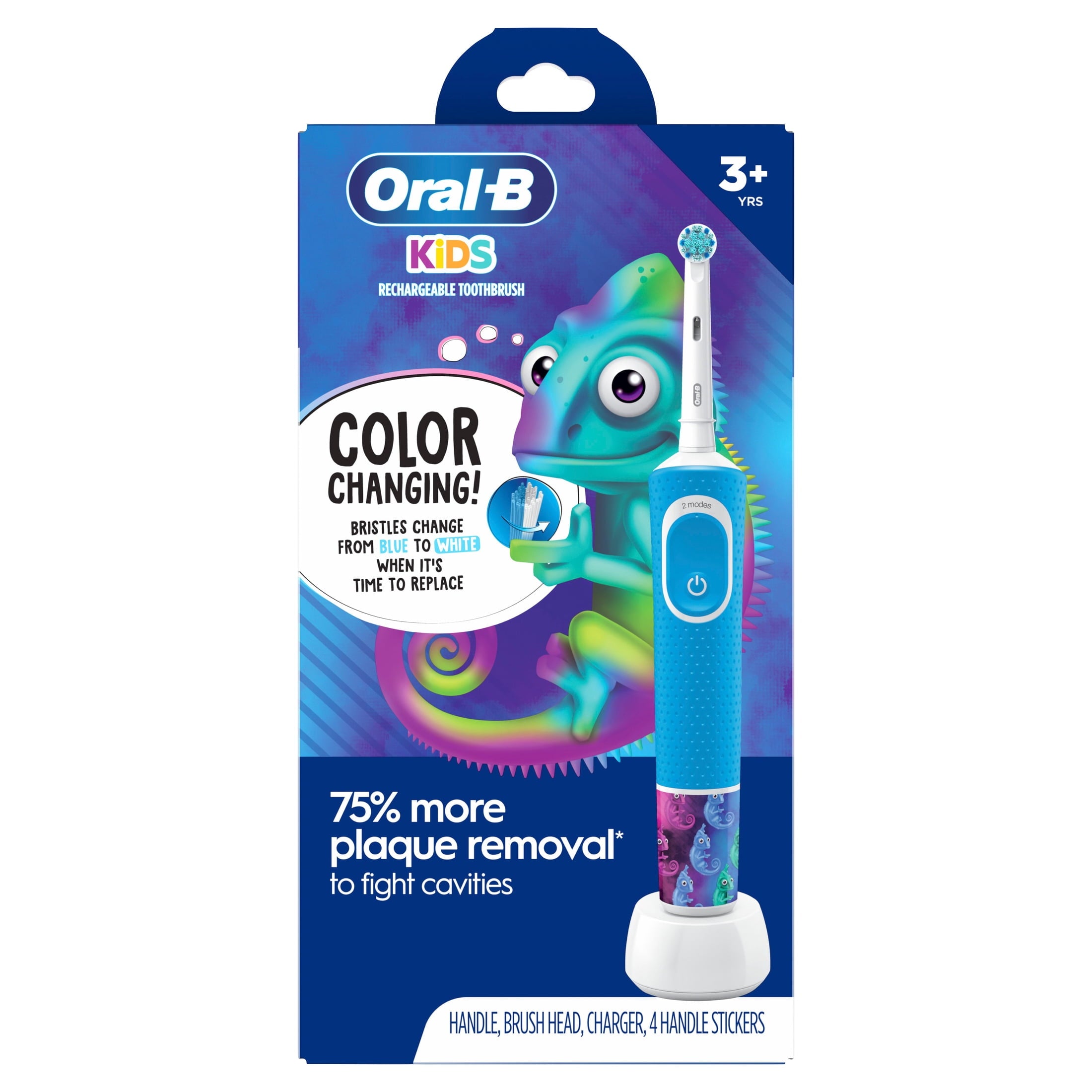 Kid's Electric Rechargeable Toothbrush with Charger for Ages 3+, Extra Soft Bristles