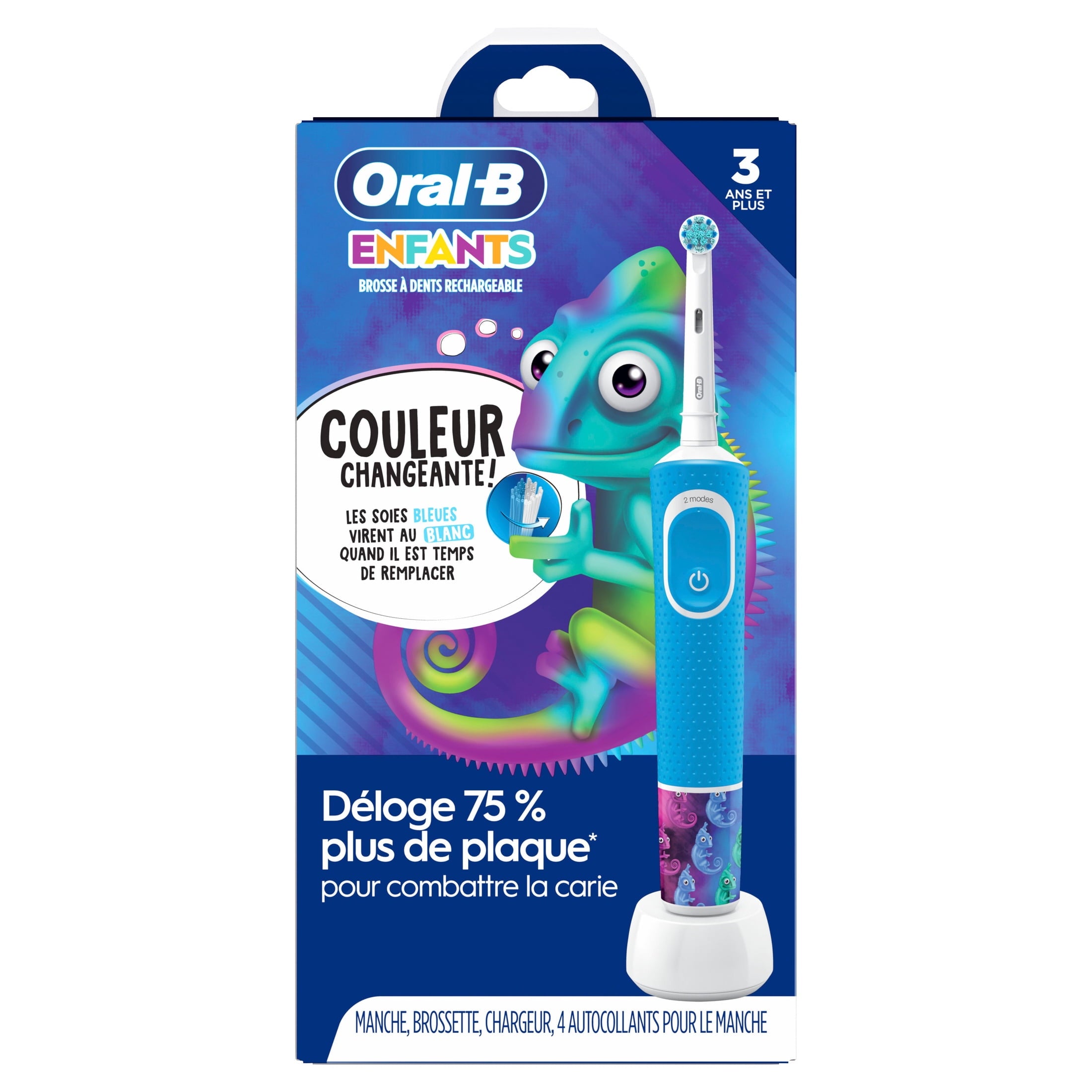 Kid's Electric Rechargeable Toothbrush with Charger for Ages 3+, Extra Soft Bristles