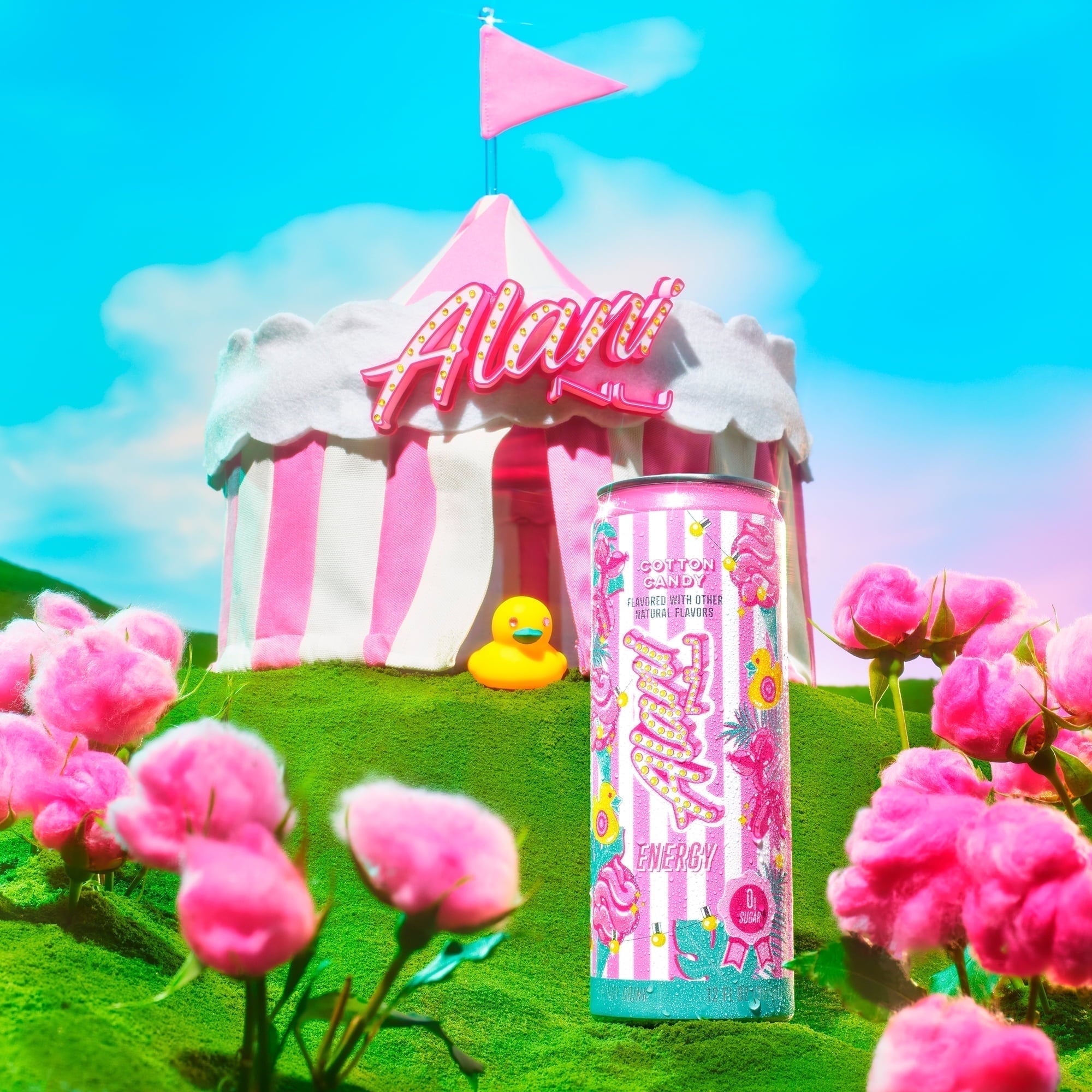 Energy Drink Cotton Candy 12oz pack 4cans