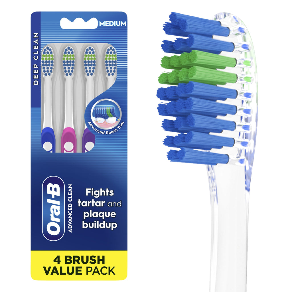 Indicator Color Collection Manual Toothbrush, Medium, 4 Count, for and Children 3+
