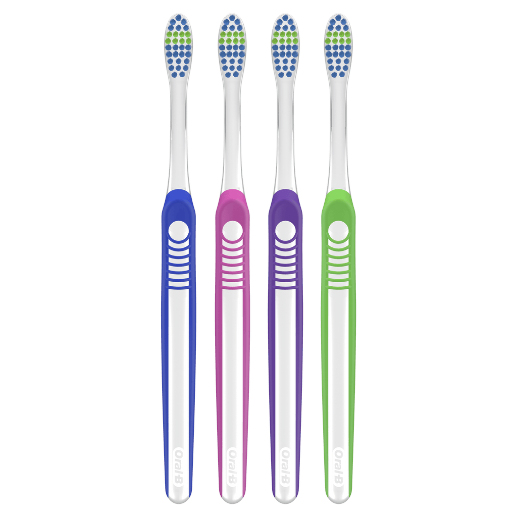 Indicator Color Collection Manual Toothbrush, Medium, 4 Count, for and Children 3+