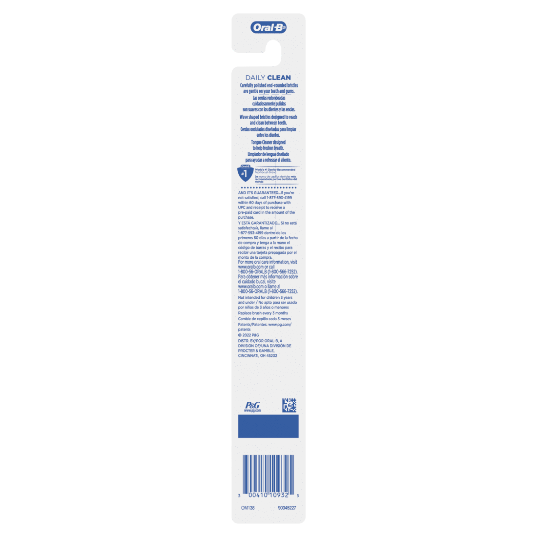 Daily Clean Toothbrush, Medium, Gentle On Gums &amp; Teeth, 1 Each (TWO PACK)