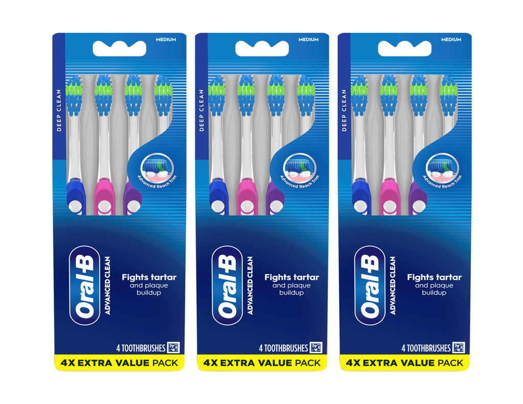 Toothbrush Indicator Color Collection Medium 4-Pack (Pack of 3)