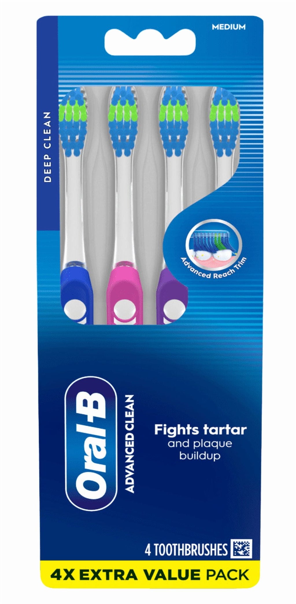 Toothbrush Indicator Color Collection Medium 4-Pack (Pack of 3)