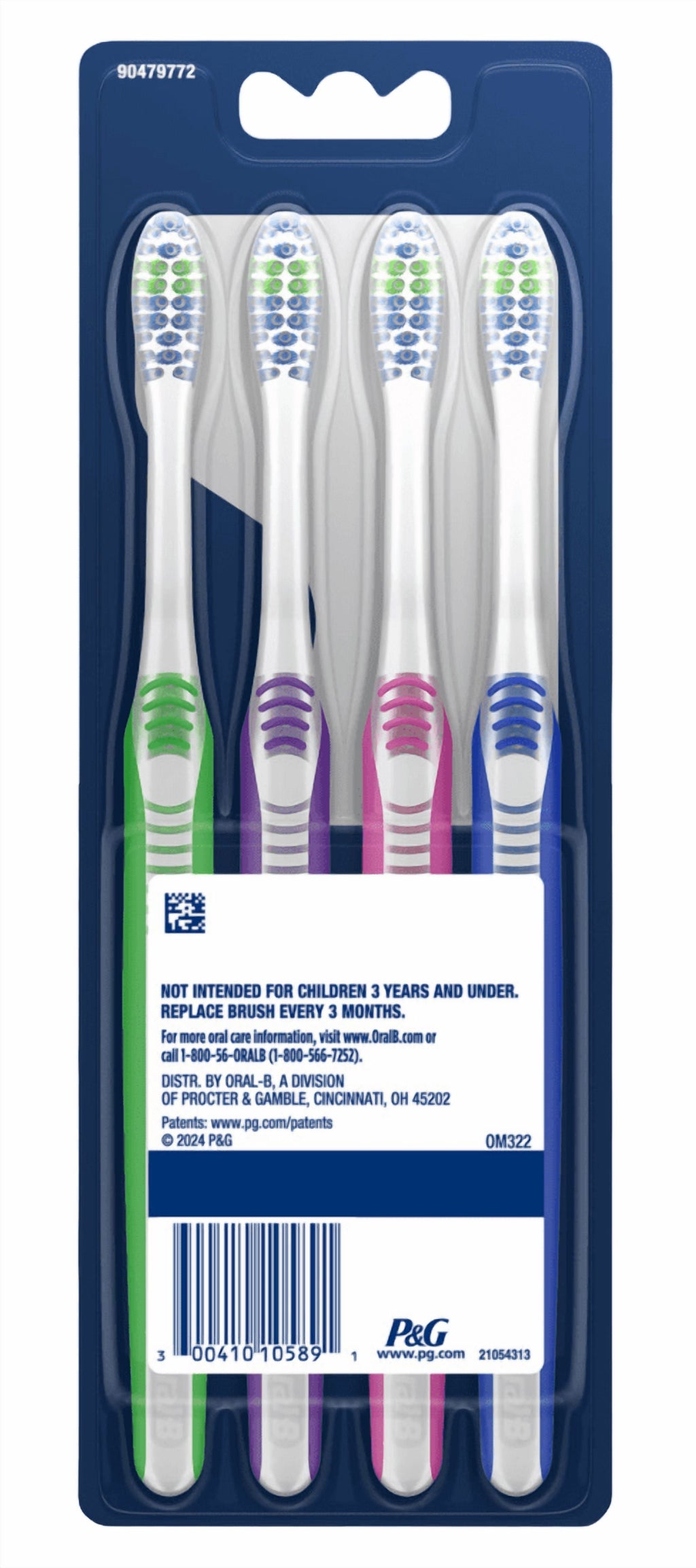 Toothbrush Indicator Color Collection Medium 4-Pack (Pack of 3)
