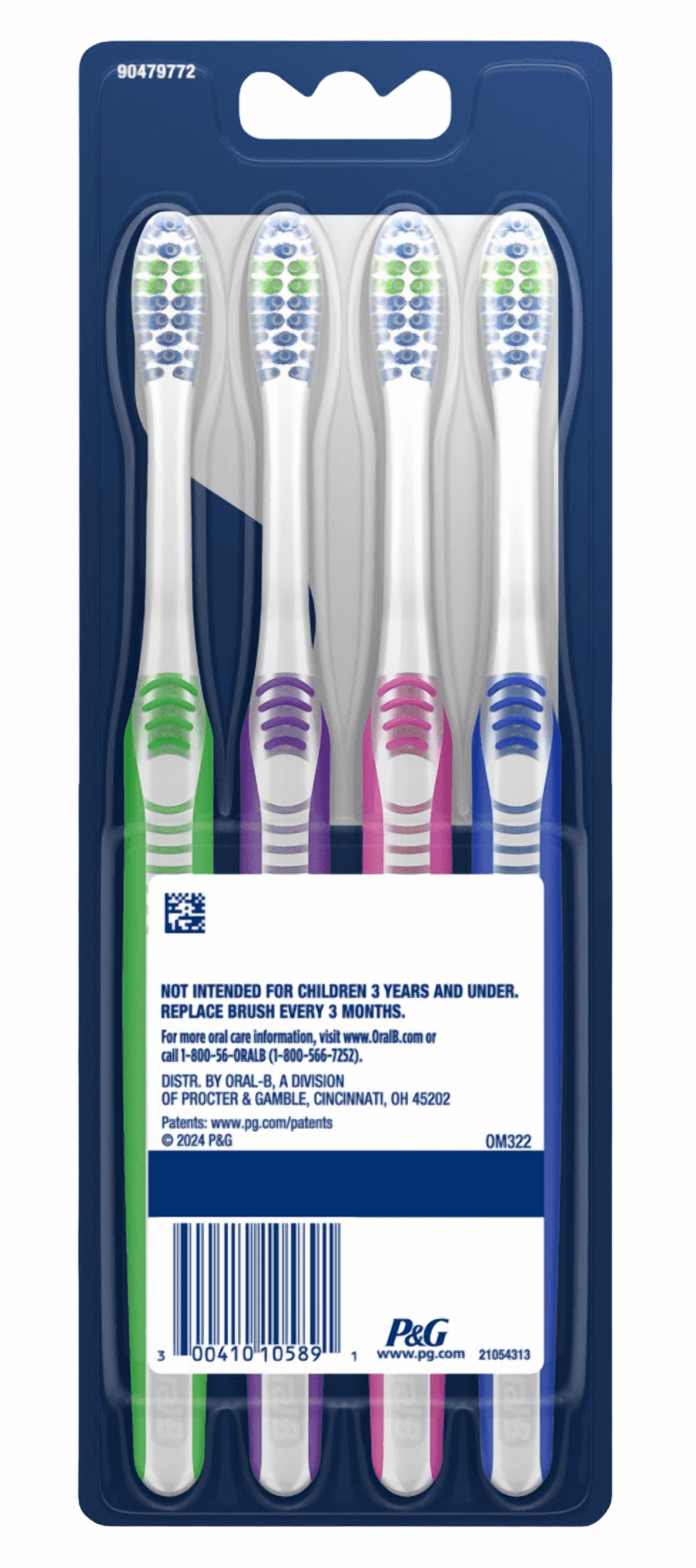 Toothbrush Indicator Color Collection Medium 4-Pack (Pack of 3)