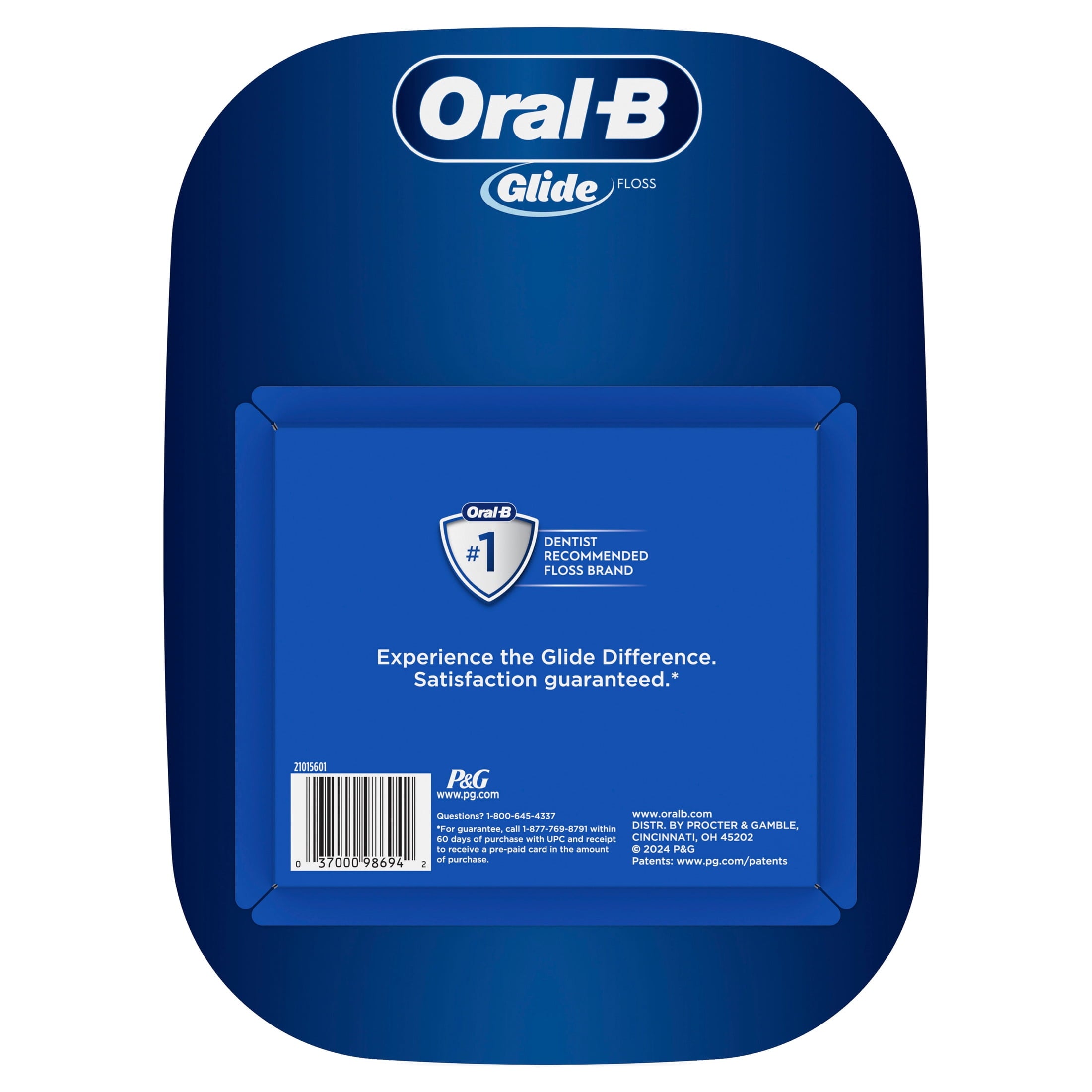 ‑B Floss, Glide Pro‑Health Deep Clean Waxed Dental Floss, Cool Mint, 40m, 3 Pack