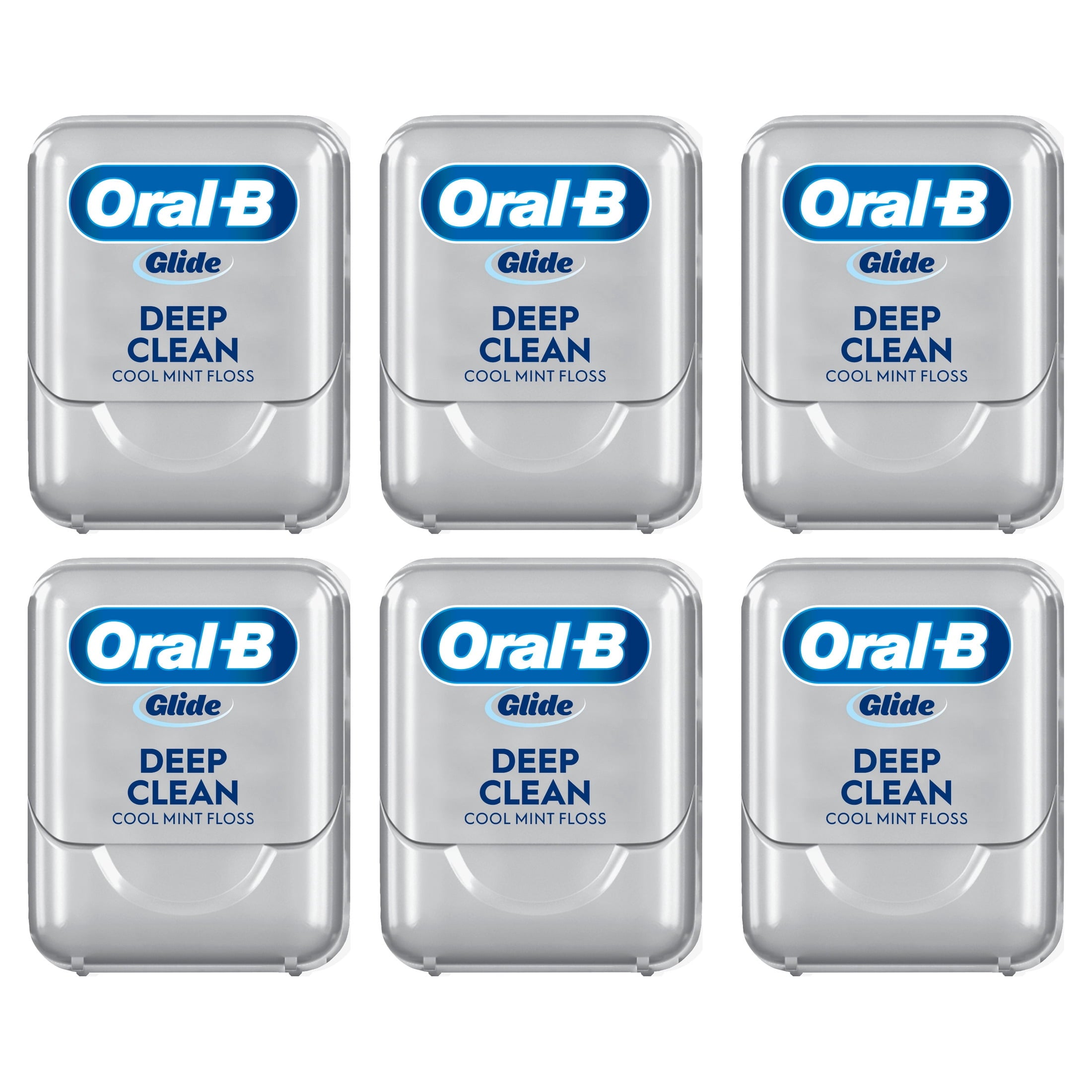 ‑B Floss, Glide Pro‑Health Deep Clean Waxed Dental Floss, Cool Mint, 40m, 3 Pack