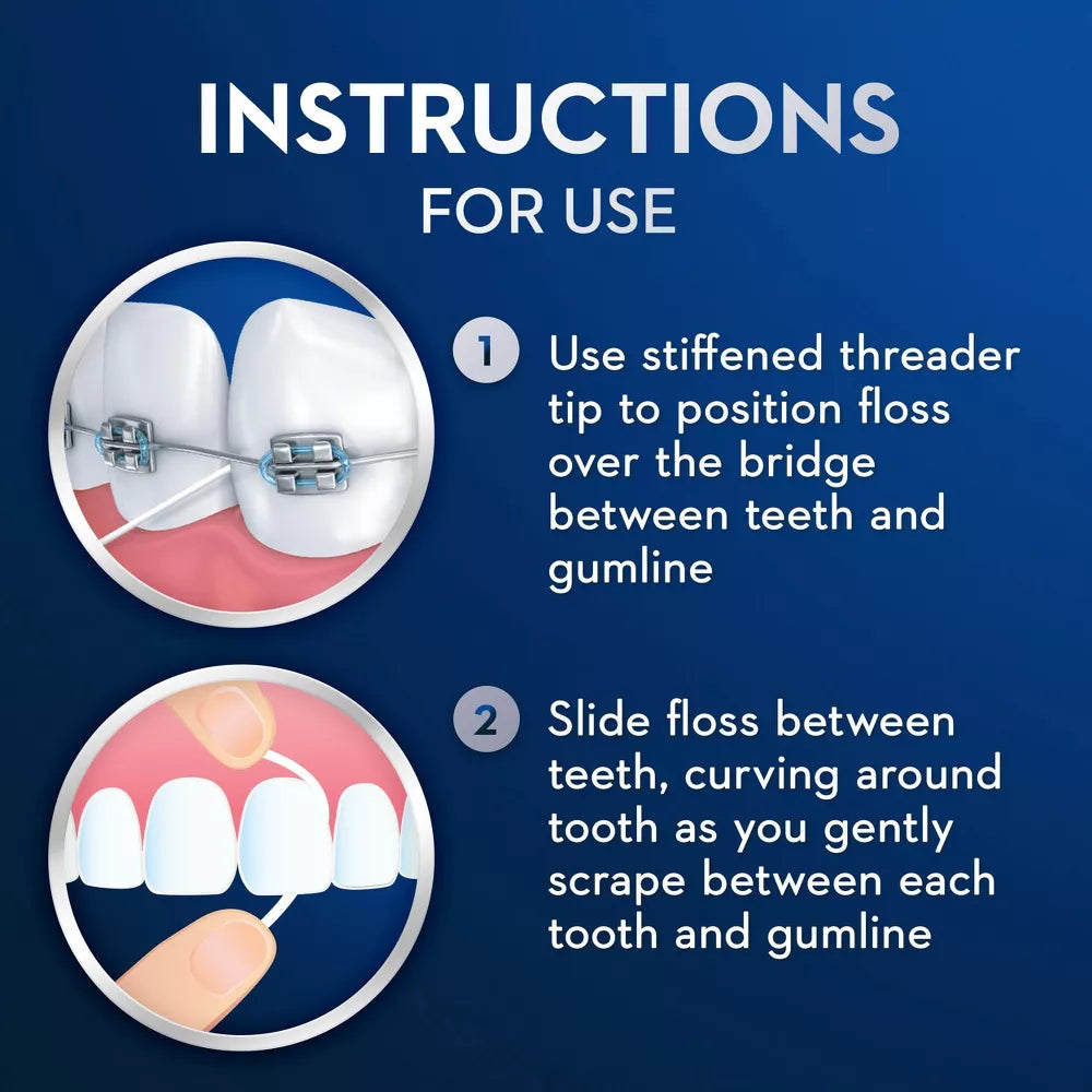 5 Pack -  Glide Pro-Health Threader Floss 30 Each
