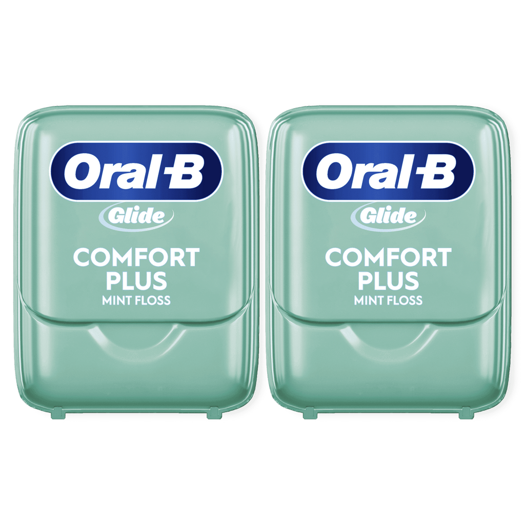 Glide Comfort Plus Floss, Mint, Twin Pack, 87.40 Yards