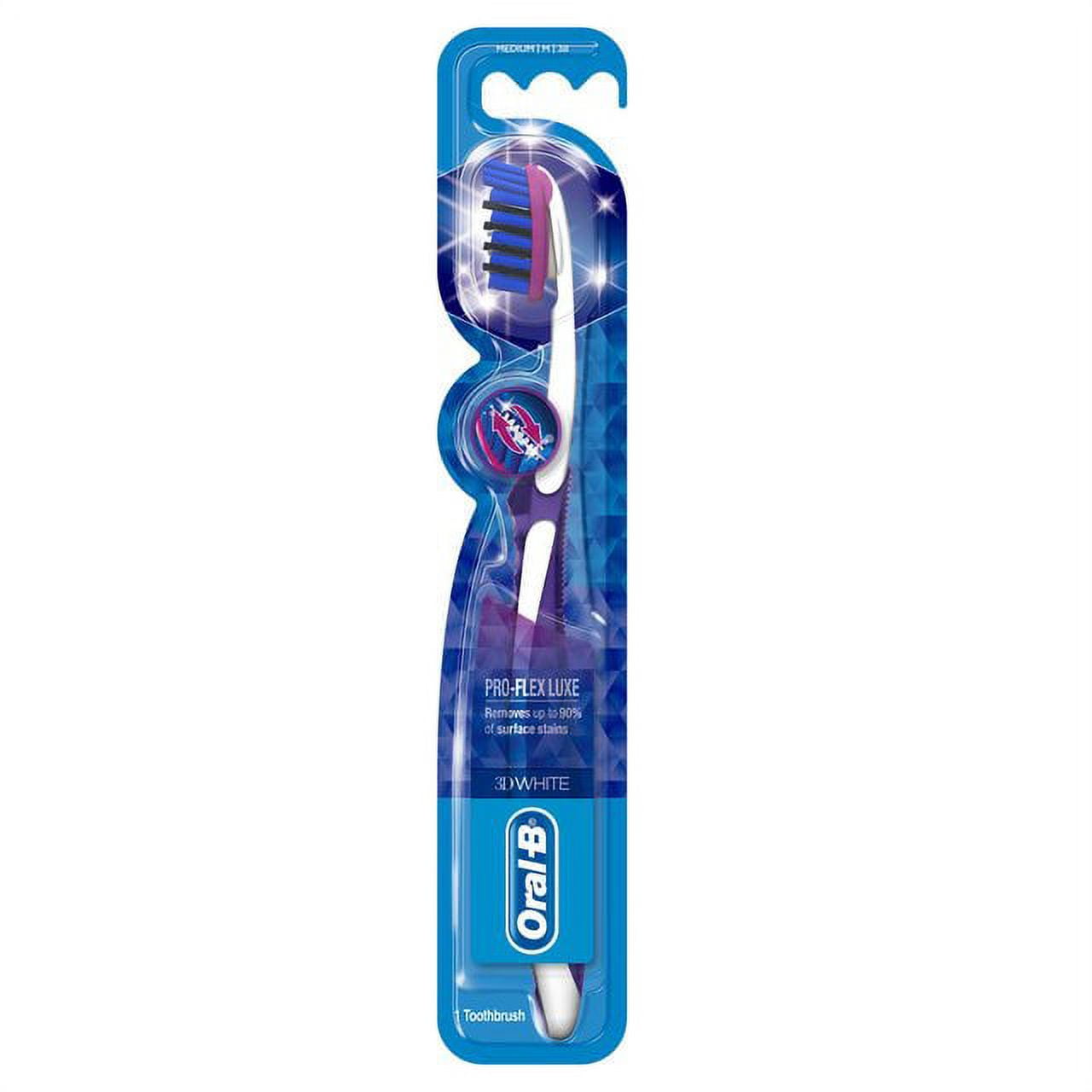 3D White Luxe Pro Flex 38 Medium Toothbrush - European Version NOT North American Variety - Imported from United Kingdom by - SOLD AS A 2 PACK
