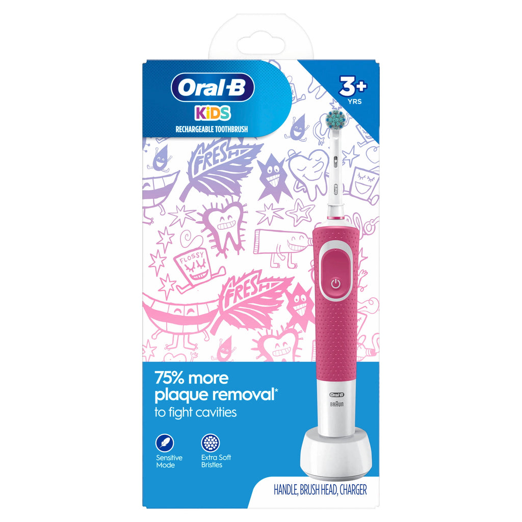 Kids Electric Toothbrush with Sensitive Brush Head and Timer, for Kids 3+