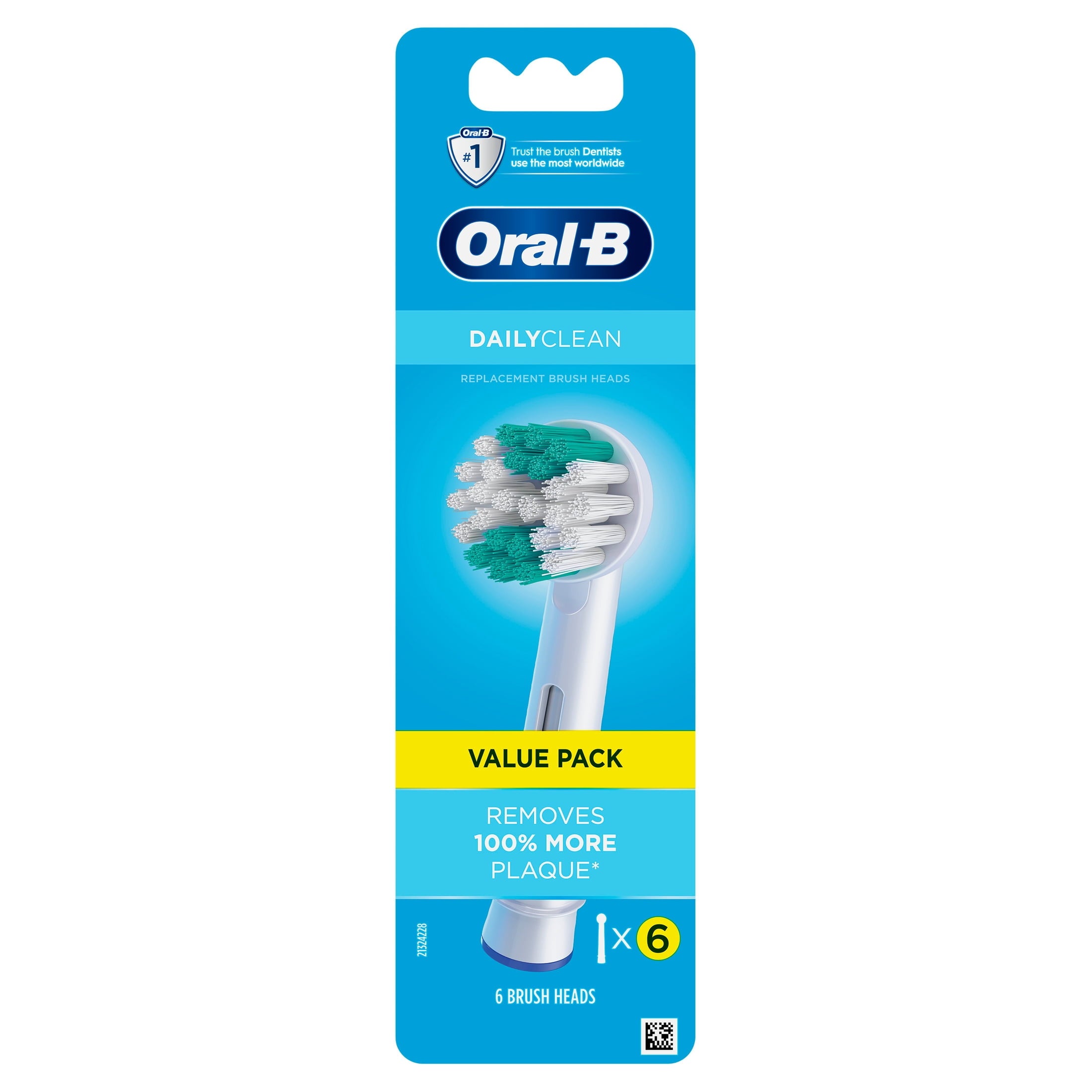 Toothbrush Heads, Daily Clean Electric Toothbrush Replacement Brush Heads Refill, 6 count