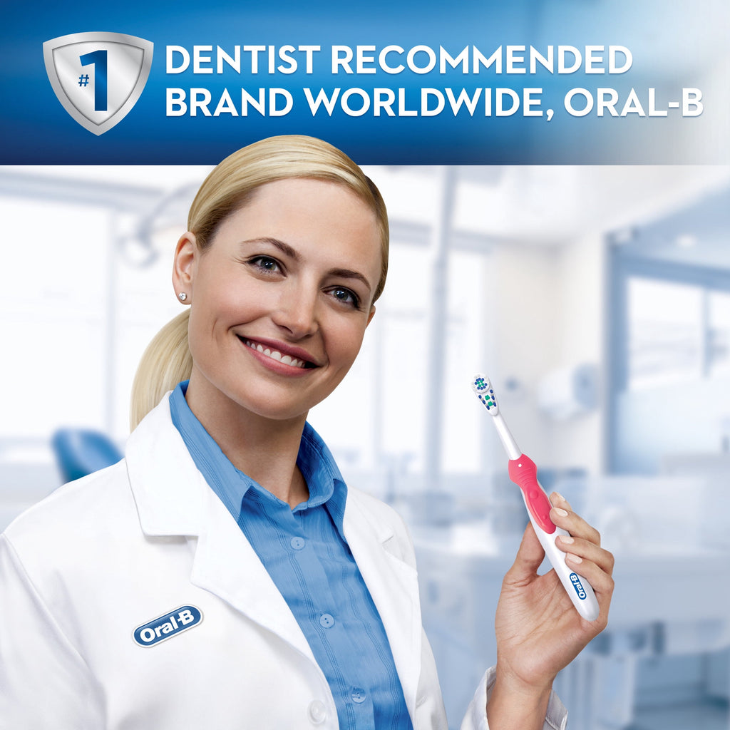 Toothbrush, Complete Battery Powered Electric Toothbrush, 1 Count, Full Head, for and Children 3+