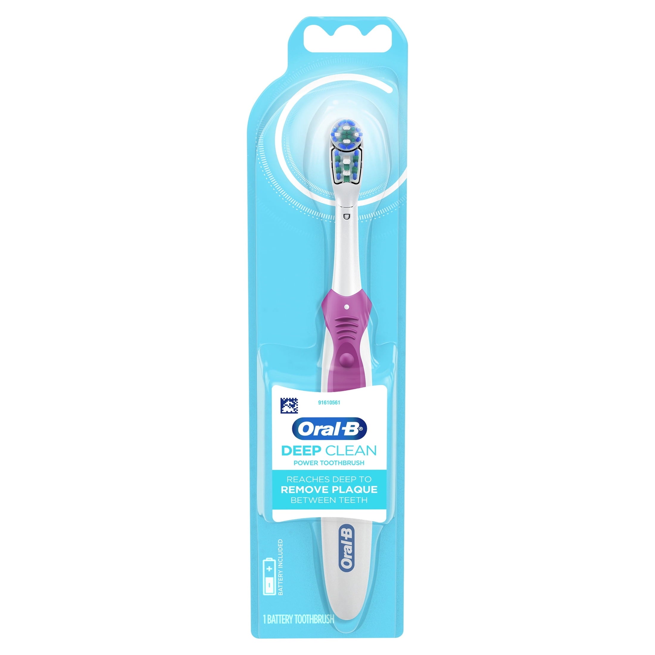 Toothbrush, Complete Battery Powered Electric Toothbrush, 1 Count, Full Head, for and Children 3+