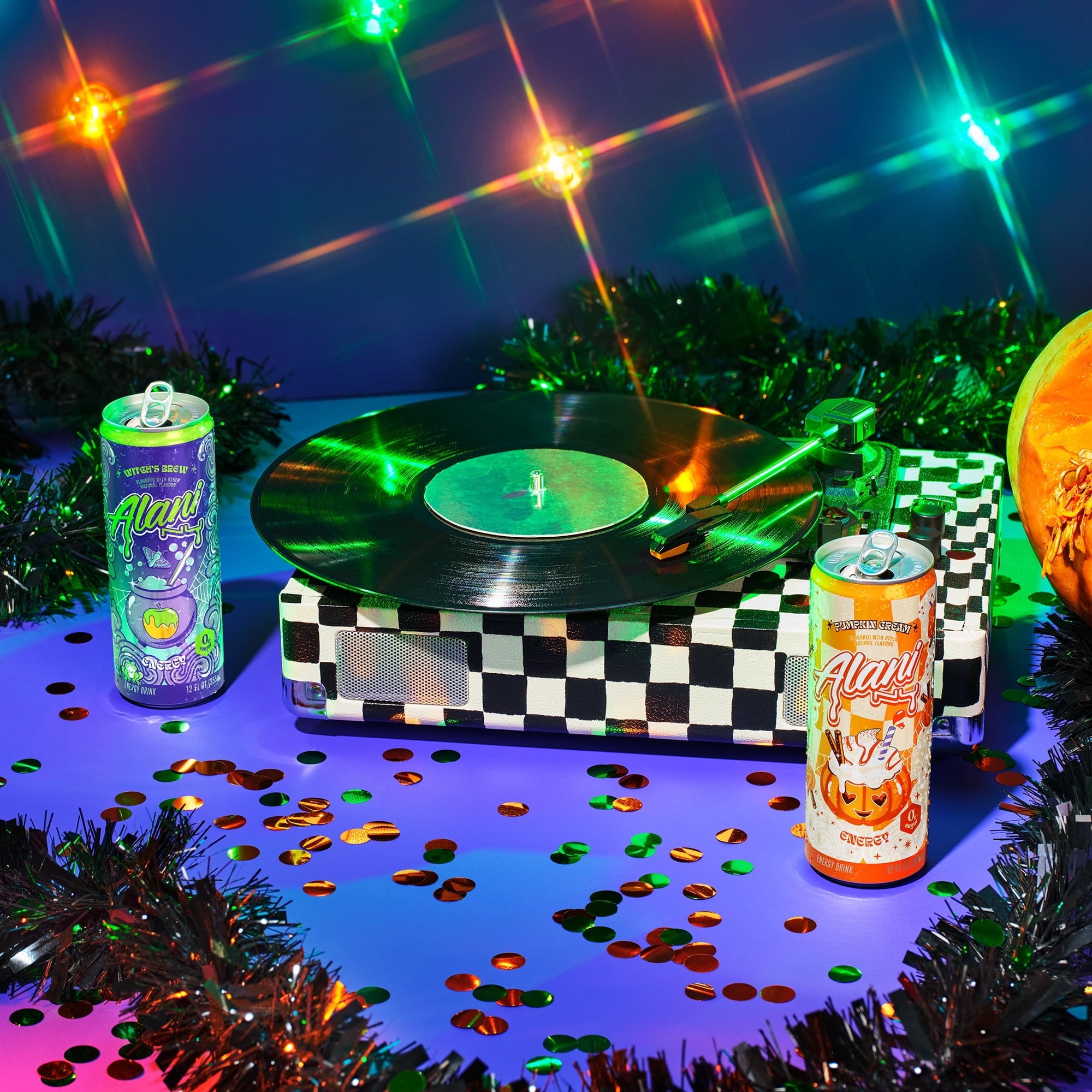 Sugar Free Energy Drink, Variety Pack, 1 Witch's Brew, 1 Pumpkin Cream, 12 fl oz, 2 Pack, 200mg Caffeine
