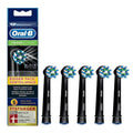 CrossAction Electric Toothbrush Replacement Brush Head Refills,5-PK Black E