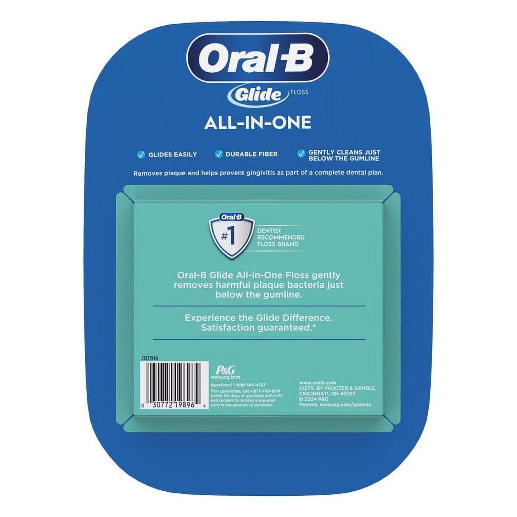 Glide Dental Floss All-in-One Mint Floss 48.1 Yard Each - 6 Pack