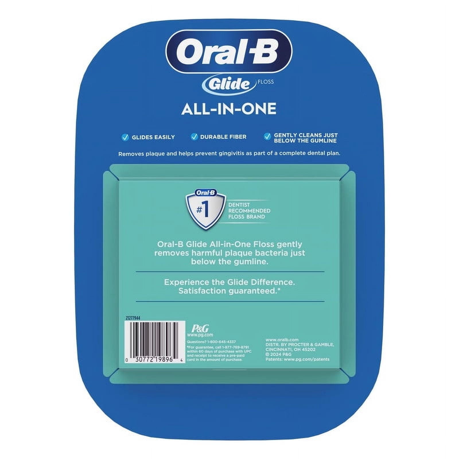 Glide Dental Floss All-in-One Mint Floss 48.1 Yard Each - 6 Pack