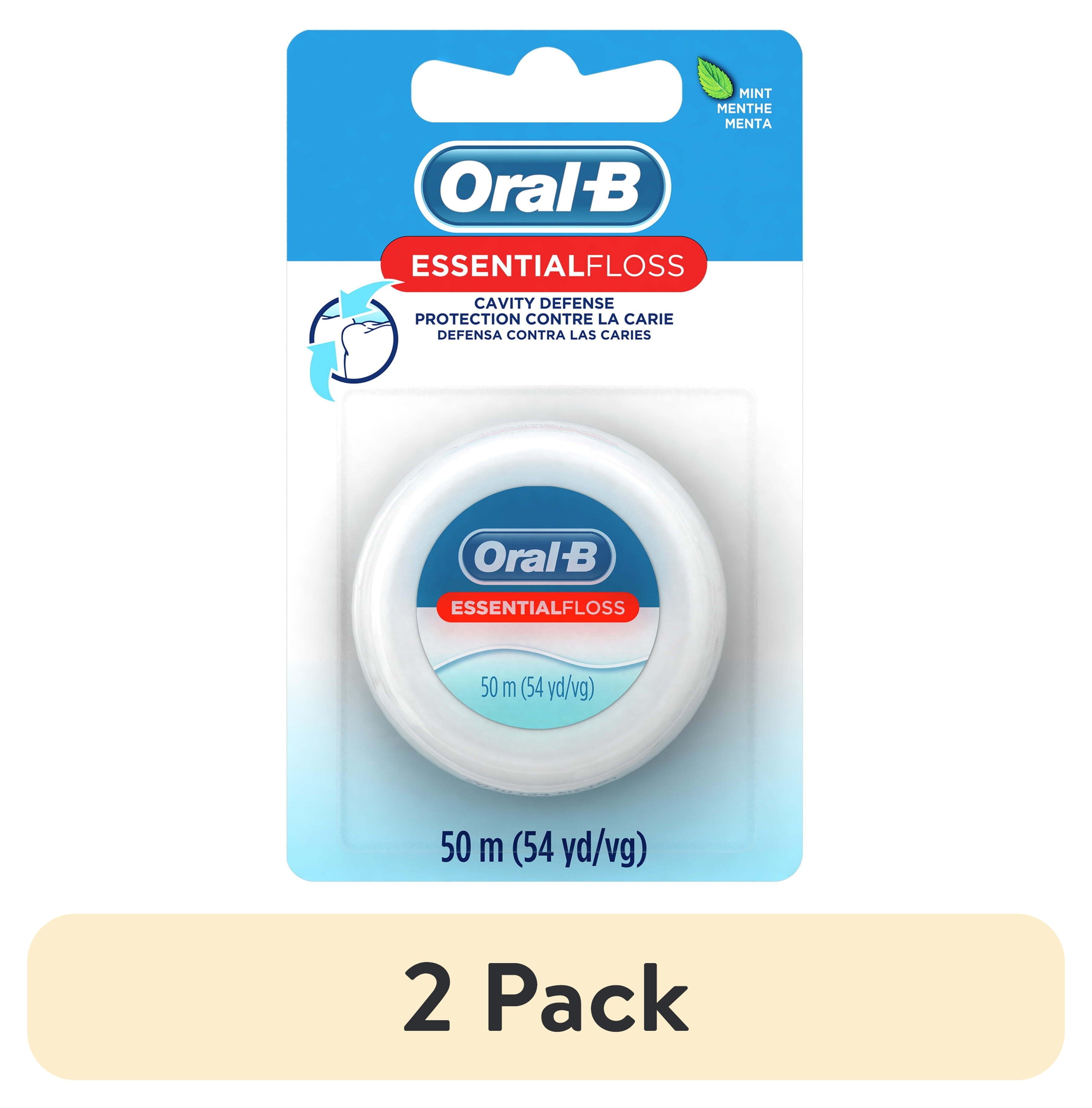 Floss, Essential Floss Mint Waxed Dental Floss, Cavity Defense, 50 m