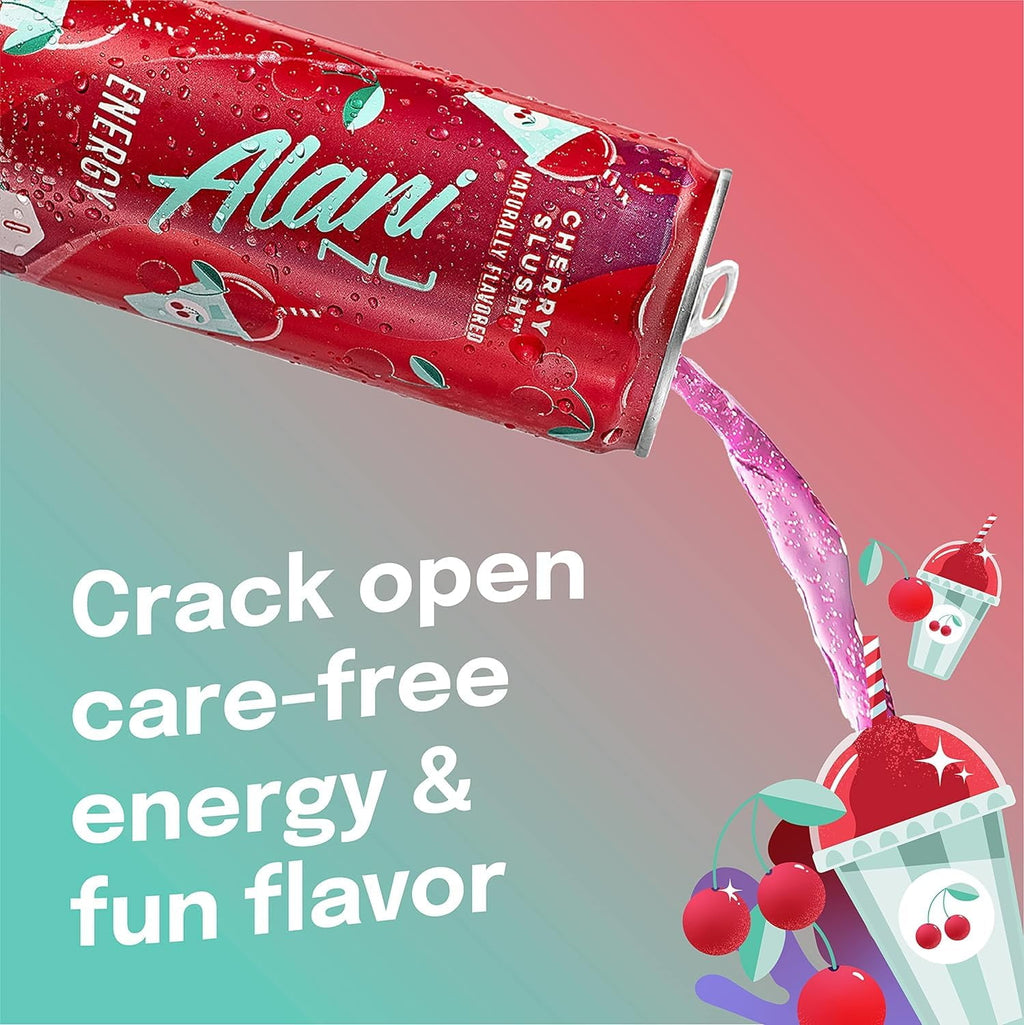 Energy Drink, Hawaiian Shaved Ice And Cherry Slush, Variety Pack, 12 fl oz (6 Pack)