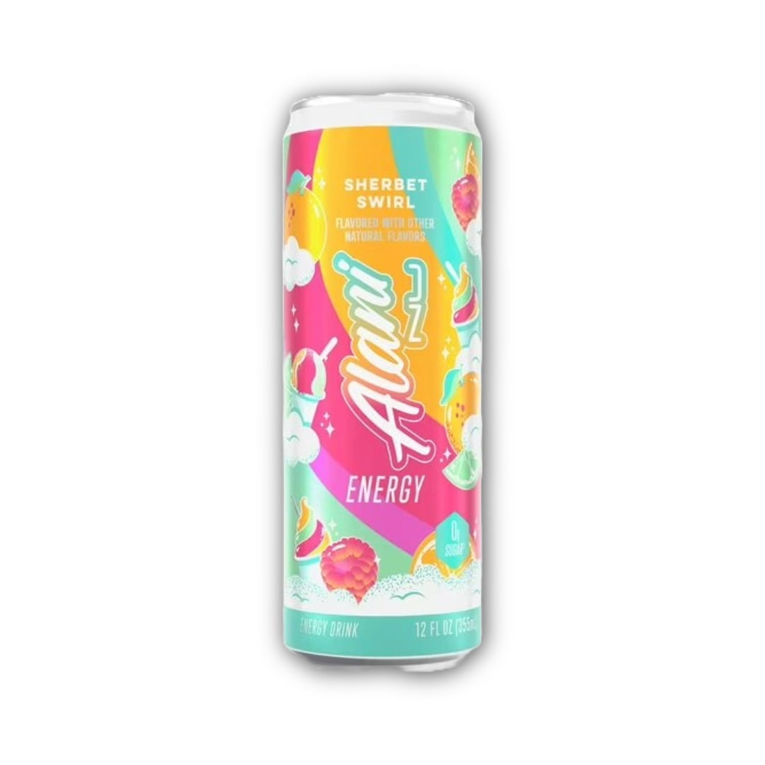 New  Energy Drink, Sherbet Swirl Flavor, 12 fl oz Cans, 6 Pack