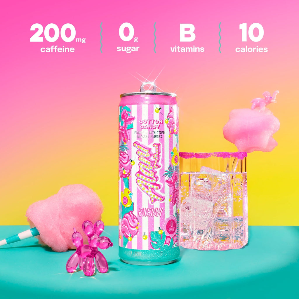 Energy Drink Cotton Candy 12oz pack 24cans