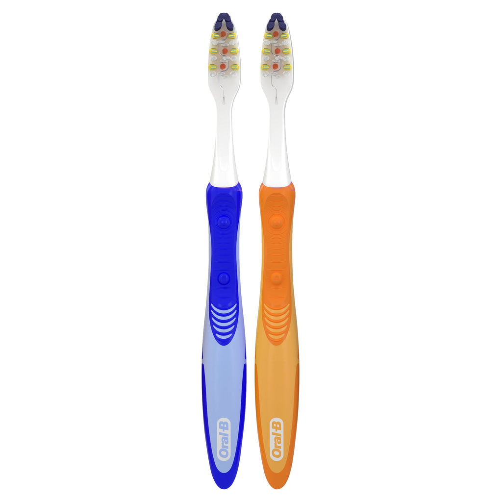 Toothbrush Pack, Expert Clean Pulsar Battery Powered Toothbrush, Medium, 2 Count