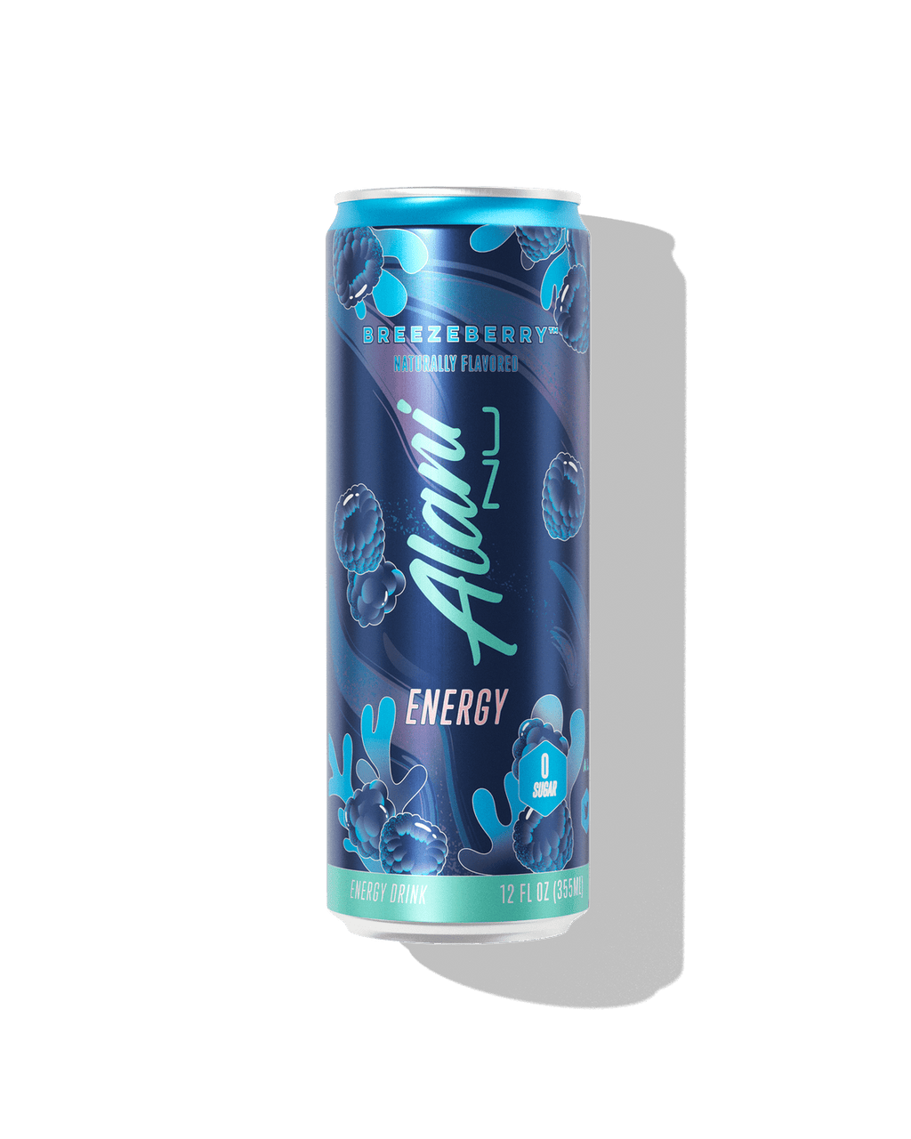 Energy Drink Breezeberry Flavor 12 fl oz Cans, 8 Pack Low Calorie Sugar Free Energy Beverage