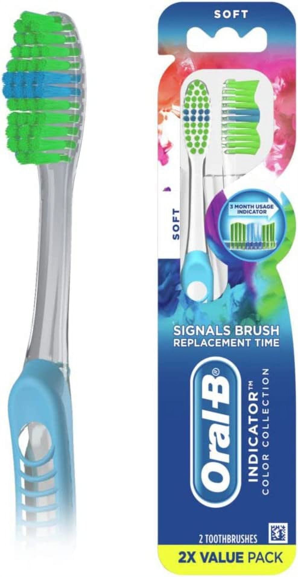 Indicator Color Collection Toothbrushes, Soft, 2 Count
