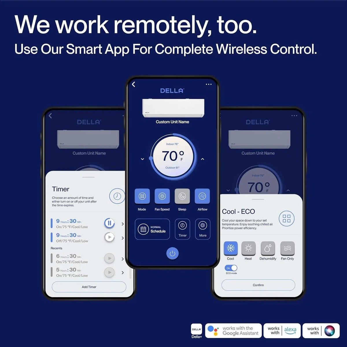 Hyper Heat Lower as -13°F 9,000 BTU WiFi Mini Split,Work with Alexa,Energy Star 115V 23 SEER2,Cools Up to 400 Sq. Ft,Inverter AC with 0.75 Ton Pre-Charged Heat Pump & 16.4ft Installation Kits
