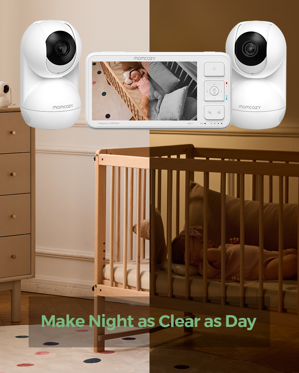 Momcozy 5.5-inch Full HD Video Baby Monitor - BM03