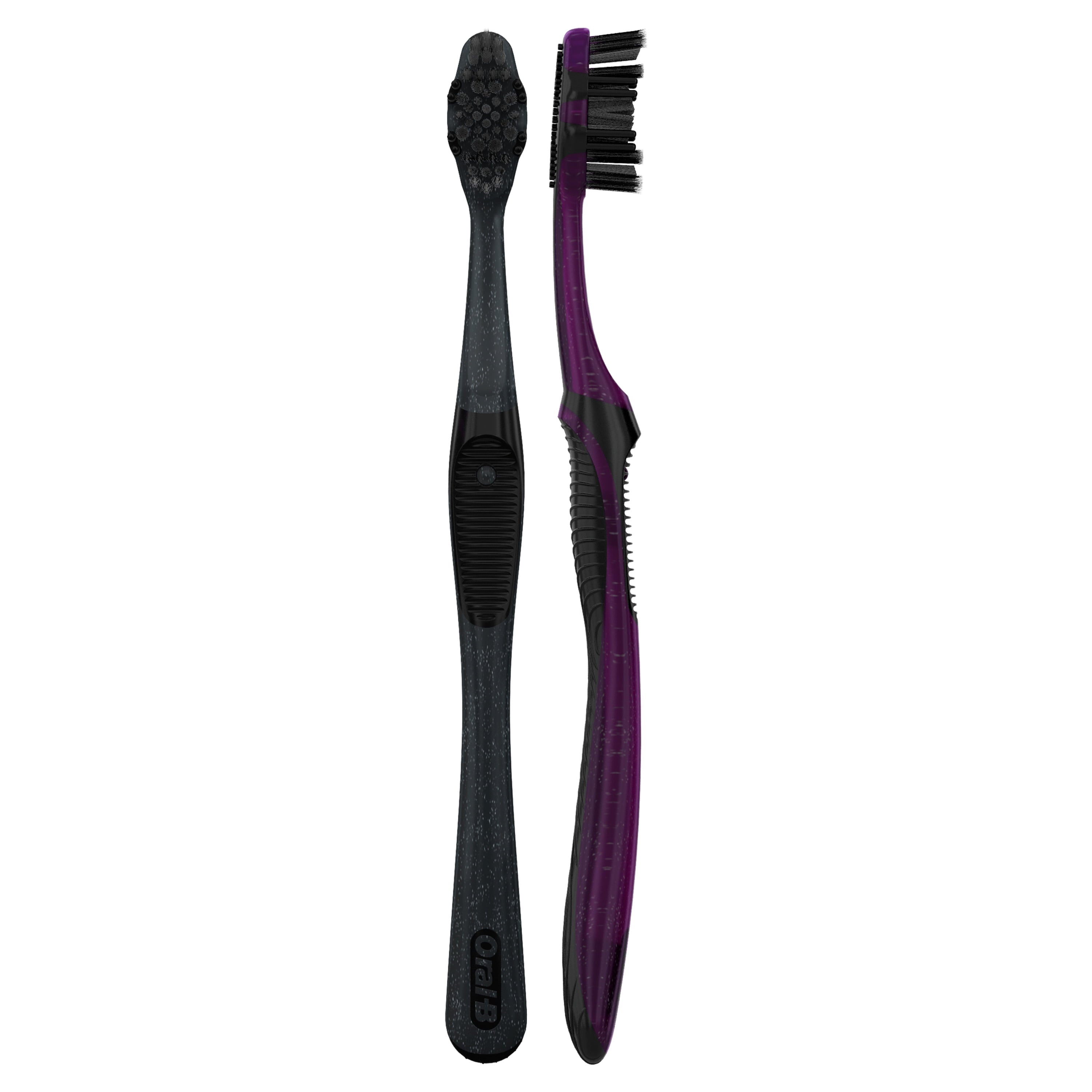 Charcoal Manual Toothbrush, Medium, 2 Count, for &amp; Children 3+
