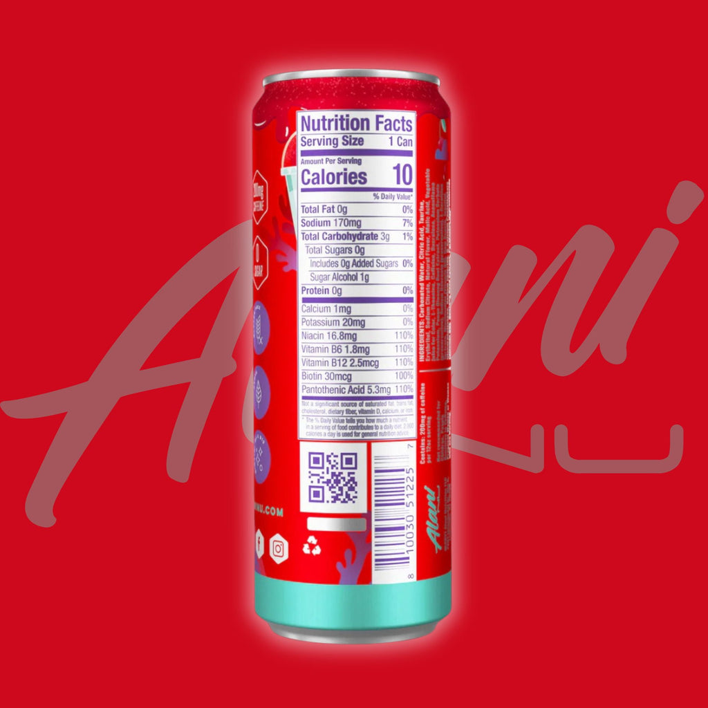 Slush Energy Drink 12‑Can Variety Pack – Lime, Blue, Pink &amp; Cherry – 12 fl oz Cans