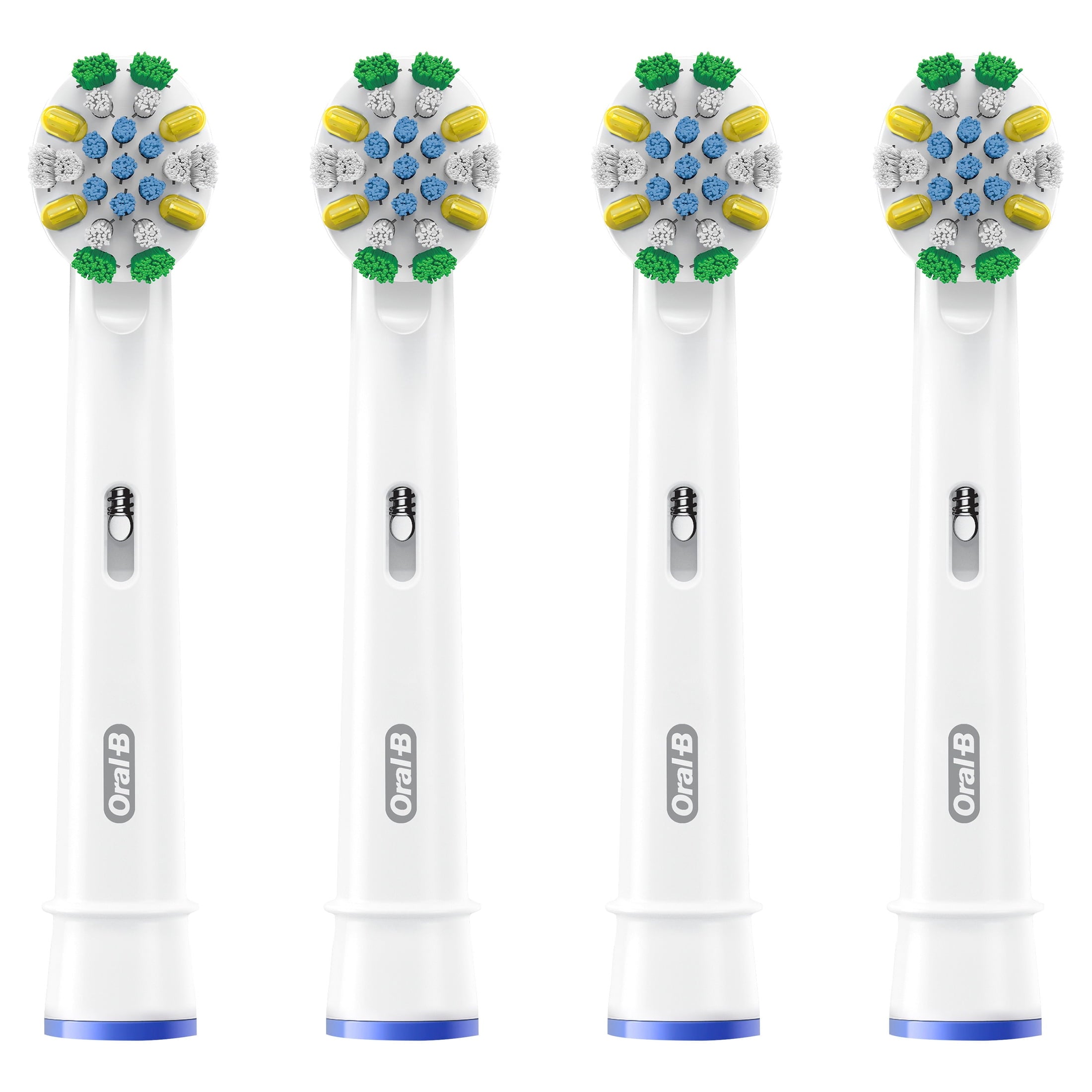 ‑B Toothbrush Heads, FlossActionX Electric Toothbrush Replacement Heads with X‑Filament, 4 Count