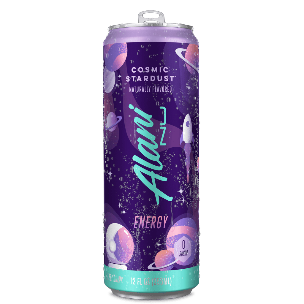 Sugar Free Energy Drink, Cosmic Stardust, 12 fl oz, 24 Pack, Cans, 200mg Caffeine