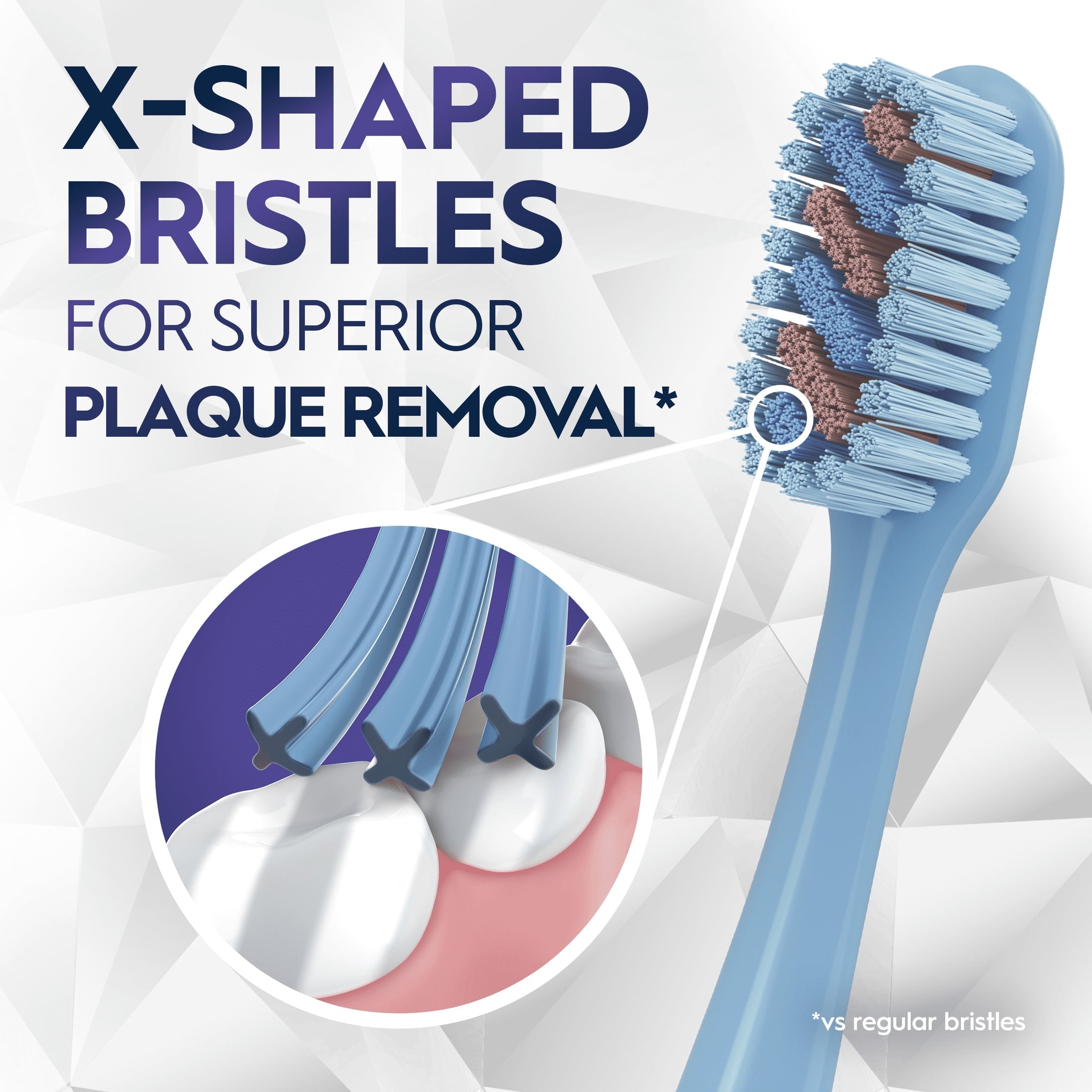 Toothbrush Pro Whitening Brilliance, Medium, Sky Blue, 1 Count