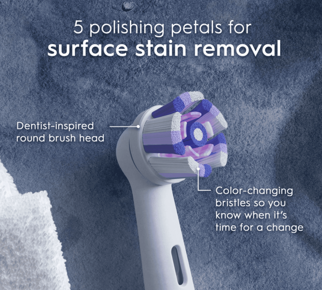 IO Ultimate White Electric Toothbrush Replacement Head. 2 pack