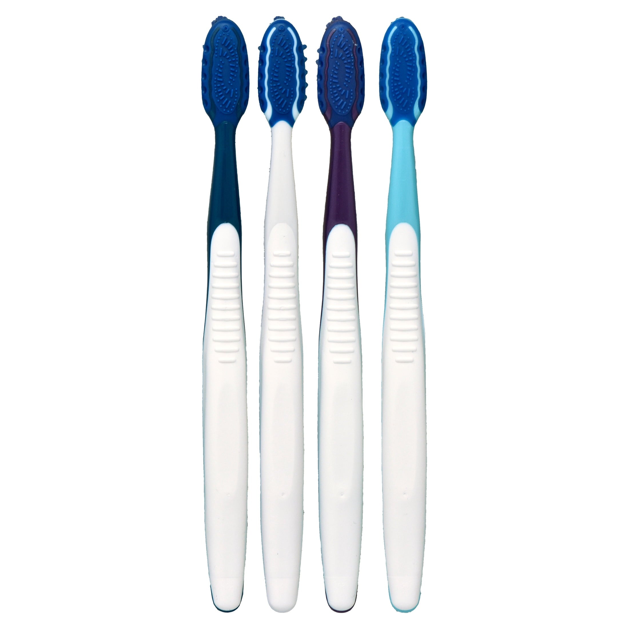 Toothbrush Pack, Pro-Clean CrossAction Plaque Removal Manual Toothbrush, Soft Bristles, 4 Count