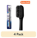 (4 pack)  Toothbrush Pro Whitening Brilliance, Extra Soft, Black, 1 Count