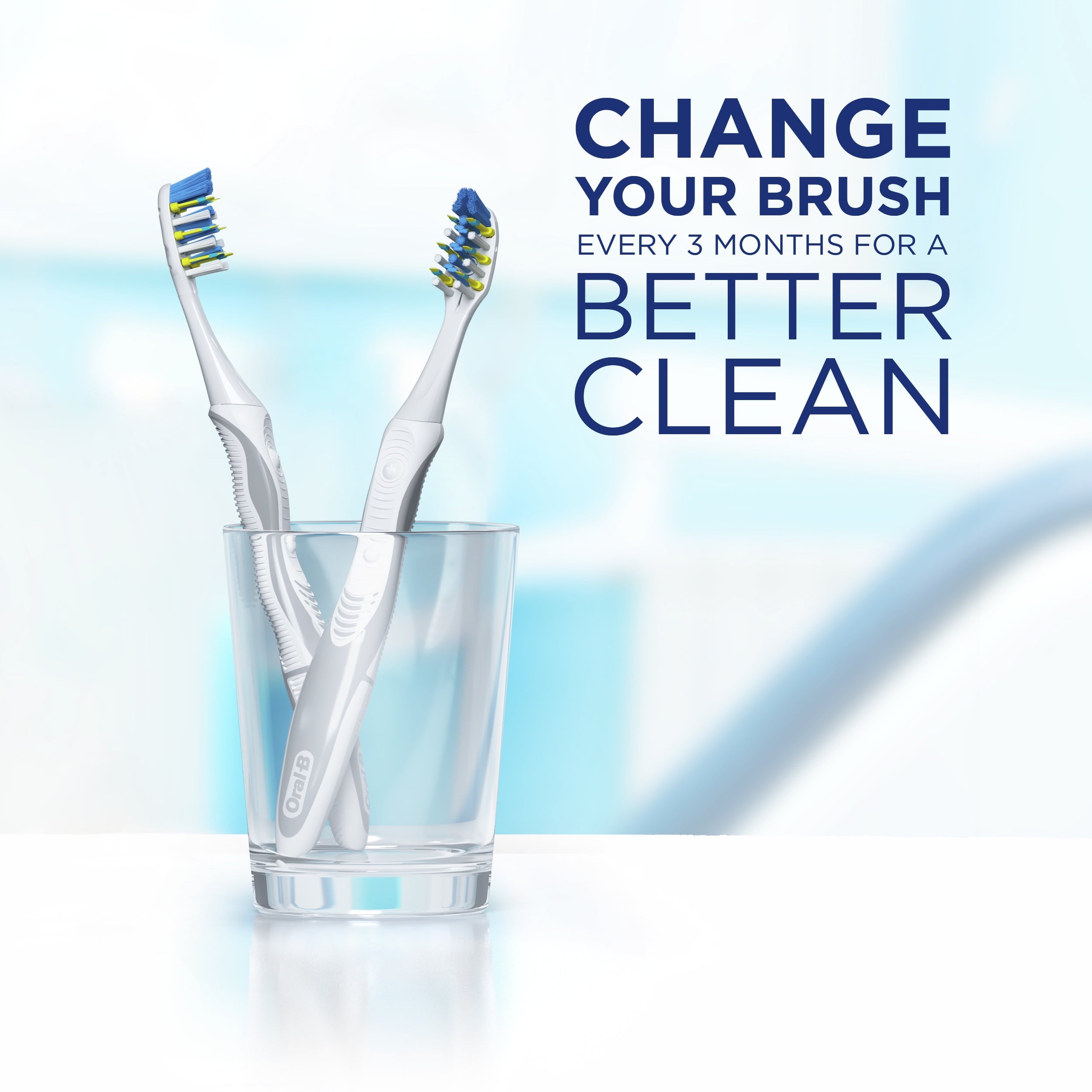 Battery Electric Toothbrush, Medium, 2 Ct