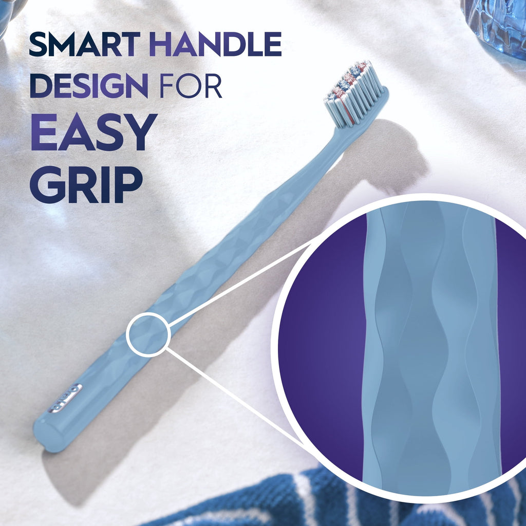 (2 pack)  Toothbrush Pro Whitening Brilliance, Medium, Sky Blue, 1 Count